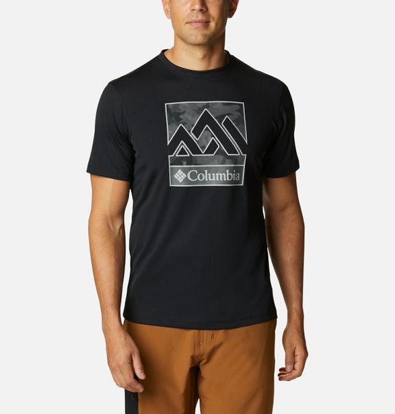 Columbia Zero Rules T-Shirt Black For Men's NZ10436 New Zealand